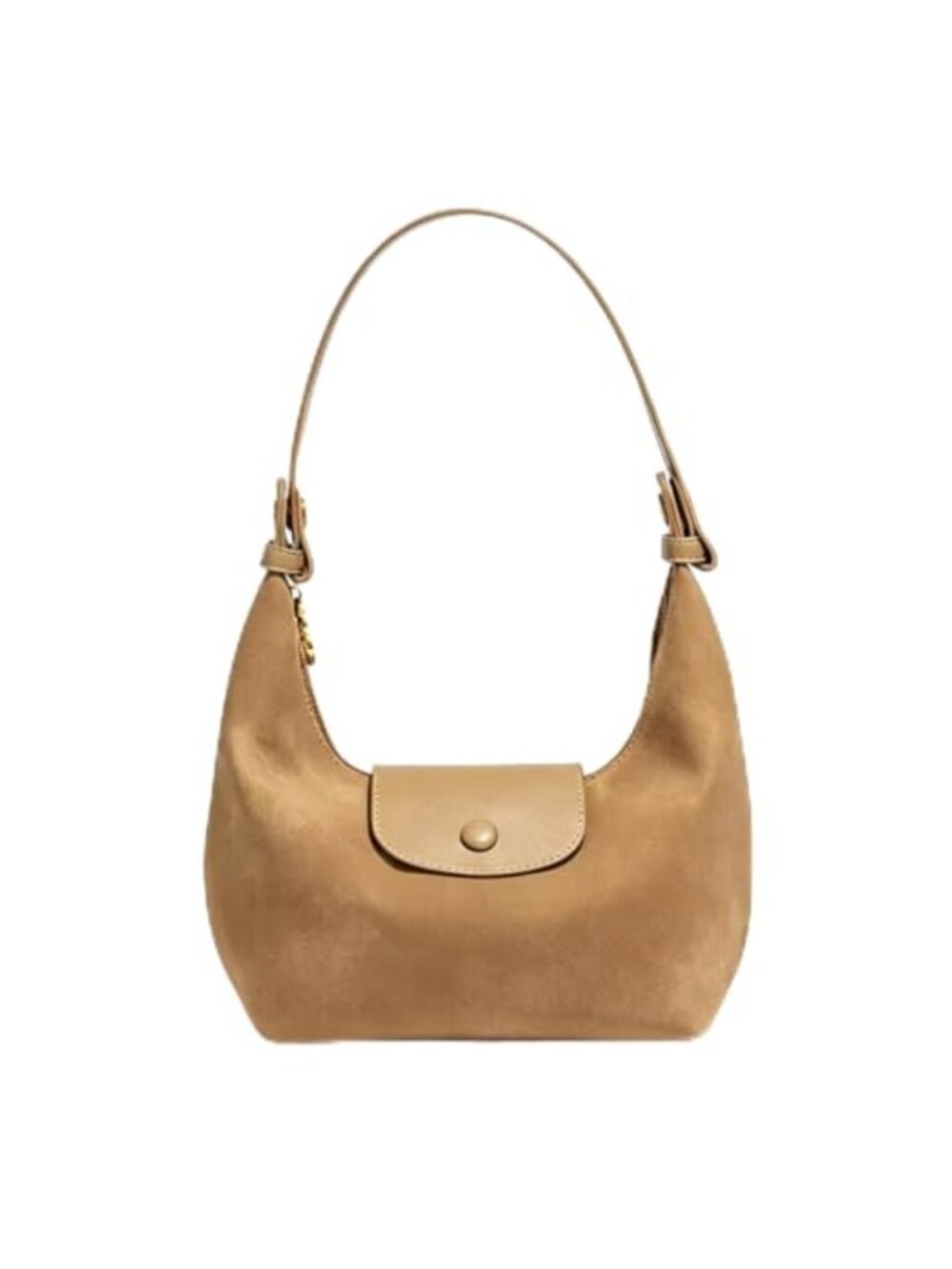 Suede Crossbody Bag Small Shoulder Purse 3-in-1 Dumpling Handbag